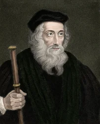 Portret van de Engelse theoloog en hervormer John Wyclif