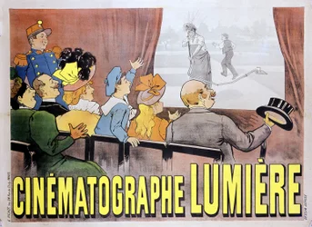 Poster voor de cinematograaf van de gebroeders Lumière voor de film 