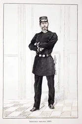 Hoofdinspecteur (1894). Kleurenets, voor illustratie 