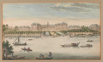 Koninklijk Hospitaal Chelsea, Uitzicht vanaf de rivier, ca. 1750