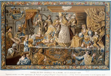 Heilige koning Karel VII gekroond in Reims op 17 juli