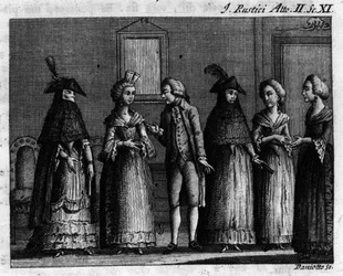 Scène 11 van Act II van het komische stuk 