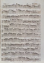 Bladmuziekpagina voor de viool in Sinfonia da chiesa e due violini door Francesco Manfredini