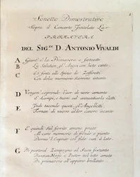 Sonnet aan het begin van de lente (La primavera) concerto in Il cimento dell