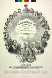 Tableau van de Oostenrijkse keizerlijke familie van Rudolf van Habsburg
