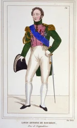 De hertog van Angoulême Louis Antoine (Louis-Antoine) d