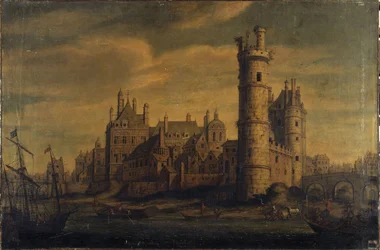 De Toren en Poort van Nesle, Hôtel de Nevers, circa 1650