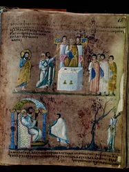 De paarse Codex Rossanensis, 6e eeuw (manuscript)
