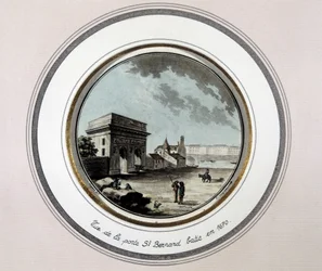 Uitzicht op St Bernard Porte, gebouwd in 1670