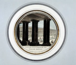 Uitzicht op het interieur van het Koninklijk Paleis