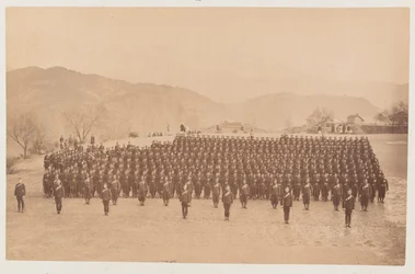 4e Gurkha (Geweer) Regiment op parade