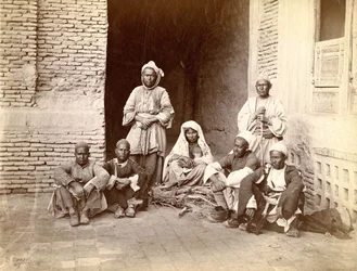 Een familie in Afghanistan, eind 19e eeuw