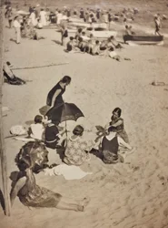 Op het strand