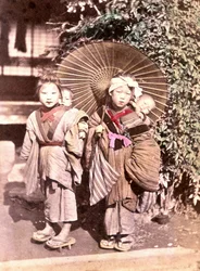 Kinderen in Japan, eind 19e eeuw - Archieven van Buitenlandse Missies