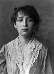 Franse beeldhouwer Camille Claudel (1864-1943) hier in 1884