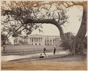 Regeringshuis, Barrackpore, vanuit het zuiden