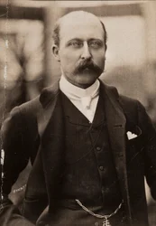 Halflang portret van hertog Arthur William Connaught, zoon van koningin Victoria van Groot-Brittannië
