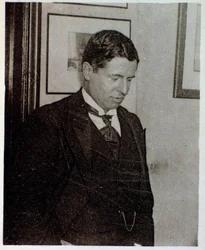 Portret van Alberic Magnard (zwart-wit foto)