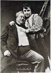 Portret van Alexandre Dumas Père (1802 - 1870) en zijn minnares
