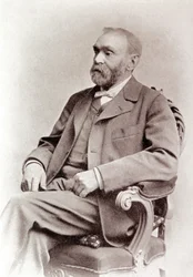 Portret van Alfred Nobel (fotografie 19e eeuw)