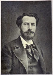 Portret van Bartholdi in 1880