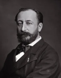 Portret van Camille Saint Saens (1835 - 1921), Franse componist