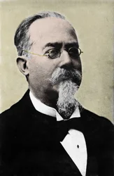 Portret van Cesare Lombroso (1835-1909), Italiaanse criminoloog. Foto uit de late 19e eeuw