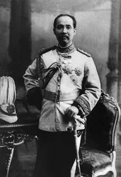 Portret van Chulalongkorn, bekend als Rama V, koning van Thailand.