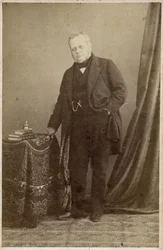 Portret van Graaf Camillo Benso van Cavour (1810-1861) - circa 1855