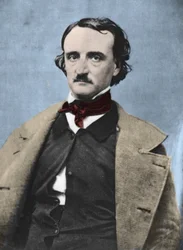 Portret van Edgar Allan Poe (1809-1849), Amerikaanse schrijver.