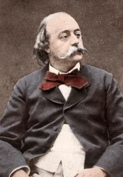 Portret van de Engelse schrijver Gustave Flaubert (1821-1880)