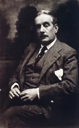 Portret van Giacomo Puccini (zw/w foto)