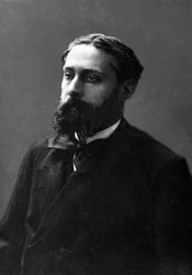 Portret van José Maria de Heredia (1842-1905), Franse dichter van Cubaanse afkomst.