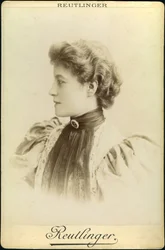 Portret van Melle Brandes komiek (Marthe Brandes