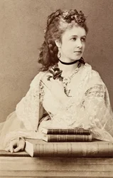 Portret van Pauline Lucca, ca. jaren 1860