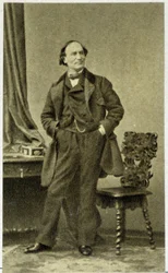 Portret van Robert Houdin in 1855