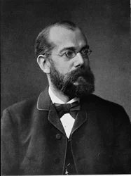 Portret van de Duitse arts Robert Koch