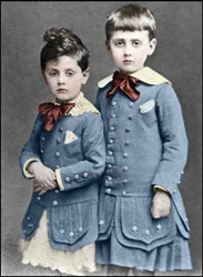 Robert en Marcel Proust als kinderen in 1877