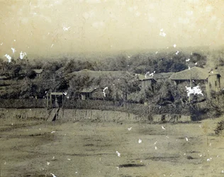 Postgebouw van Saigon ca. 1863