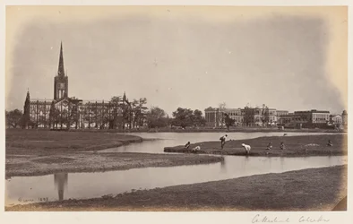 De kathedraal en het bisschoppelijk paleis, Calcutta