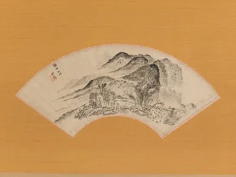 Aanhoudende regen over de helft van het dorp, ca. 1815-20