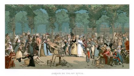 De tuin van het Koninklijk Paleis, 1885.