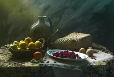 Rustiek fruitstilleven