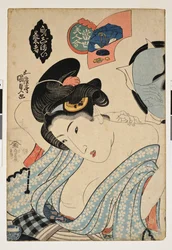 Japanse kunst: voorbereidingen voor een uitje; schoonheidswedstrijd
