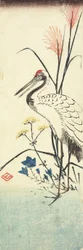 (Pampasgras, Patrinia, Chinese klokbloem en een kraanvogel), 1830-1858