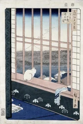 Asakusa rijstvelden tijdens het festival van de Haan uit de serie 