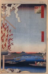 Asakusa-rivier, Miyato-rivier, Grote rivierbank Honderd beroemde uitzichten van Edo, 1856-1858