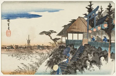 Oostelijke helling bij het Kanda Myōjin-heiligdom