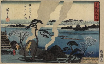 Avondgloed in Imado, ca. 1840-1842