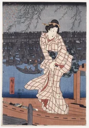 Avond aan de rivier de Sumida